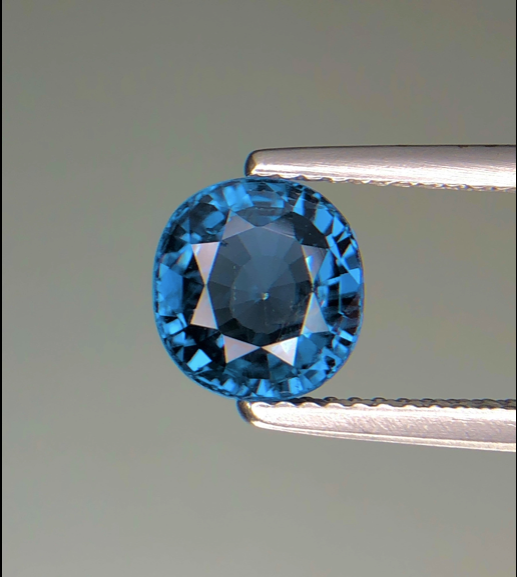 Rare Natural 2.01 ct Blue Cobalt Spinel (Tanzania)