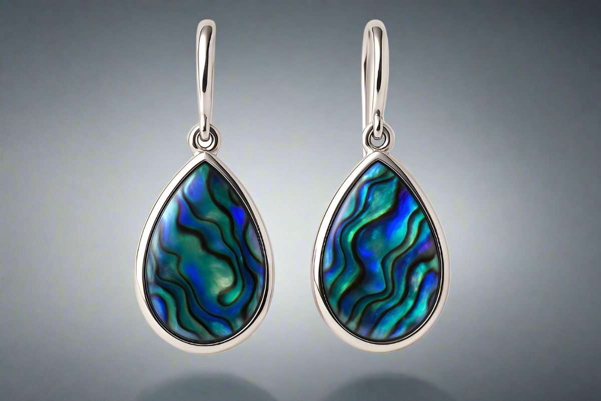 silver Abolone earrings